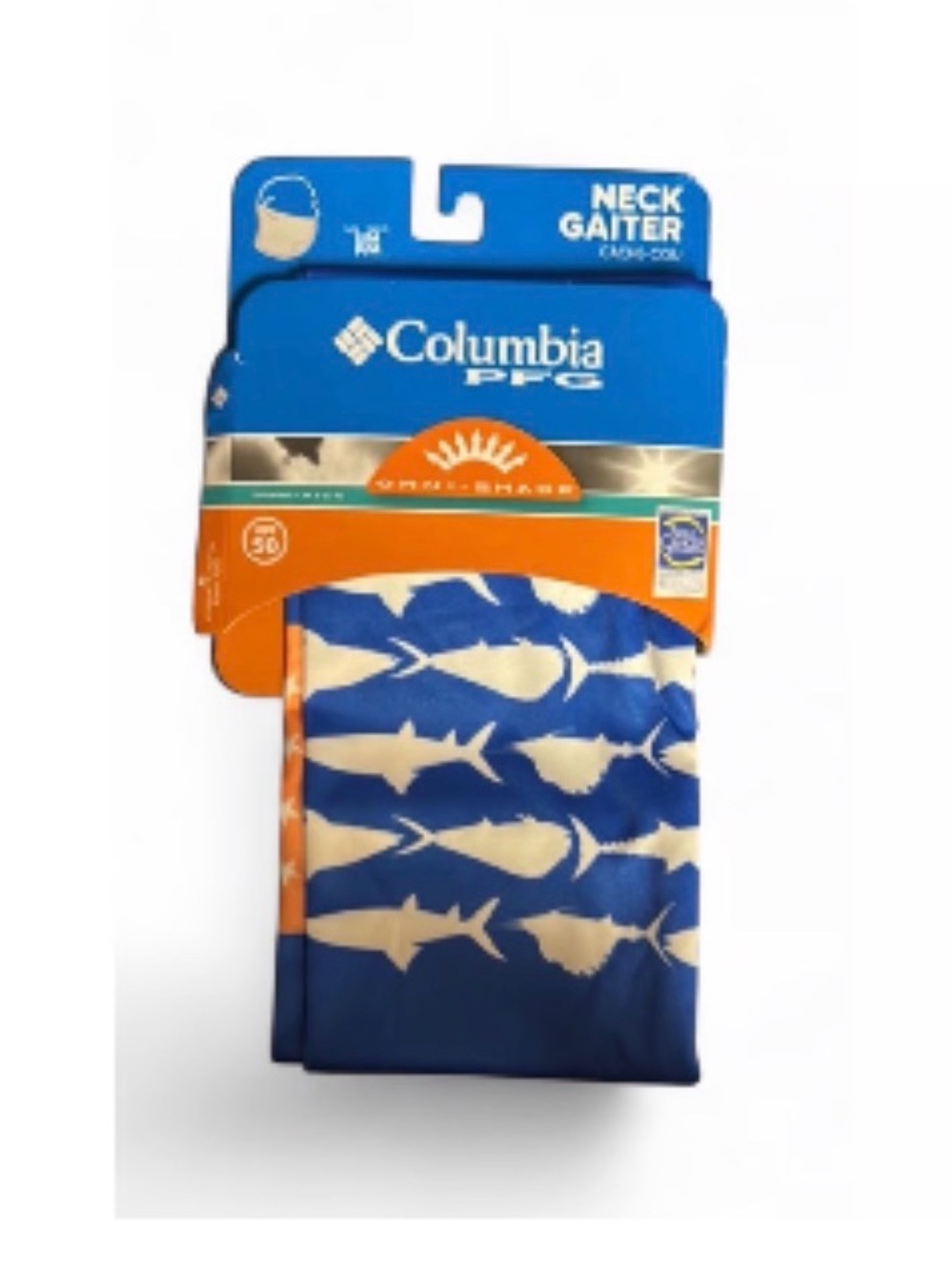 Columbia PFG Fish Flag Neck Gaiter Sz S/M. Fishing Accessories. Sun protection
